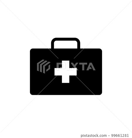 First aid kit, ambulance emergency box, medical help suitcase. Healthcare, emergency concept. 3d vector icon. Cartoon minimal style. First aid kit, ambulance emergency box, medical help suitcase. Healthcare, emergency concept. 3d vector icon. Cartoon minimal style. 99661281