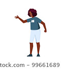 Woman Aggressive Shouting. Female Character Shout, Using A Confrontational And Intimidating Tone 99661689