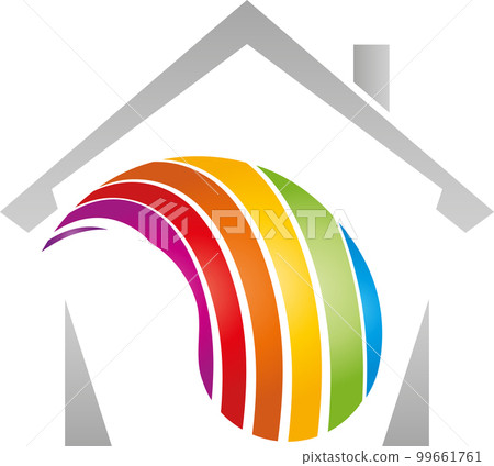 House, colored, painter, kindergarten, craftsman, logo, background House, colored, painter, kindergarten, craftsman, logo, background 99661761