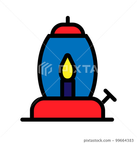 Gas lamp line icon isolated on white background. Black flat thin icon on modern outline style. Linear symbol and editable stroke. Simple and pixel perfect stroke vector illustration Gas lamp line icon isolated on white background. Black flat thin icon on modern outline style. Linear symbol and editable stroke. Simple and pixel perfect stroke vector illustration 99664383