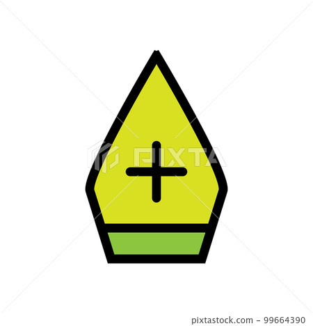 Papal hat line icon isolated on white background. Black flat thin icon on modern outline style. Linear symbol and editable stroke. Simple and pixel perfect stroke vector illustration Papal hat line icon isolated on white background. Black flat thin icon on modern outline style. Linear symbol and editable stroke. Simple and pixel perfect stroke vector illustration 99664390