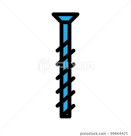 Bolt construction line icon isolated on white background. Black flat thin icon on modern outline style. Linear symbol and editable stroke. Simple and pixel perfect stroke vector illustration. 99664425