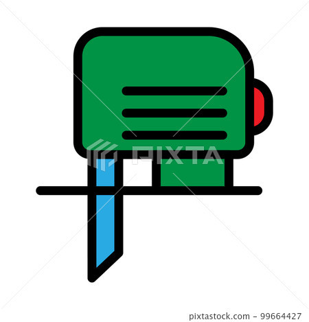 Electro jig saw line icon isolated on white background. Black flat thin icon on modern outline style. Linear symbol and editable stroke. Simple and pixel perfect stroke vector illustration. 99664427