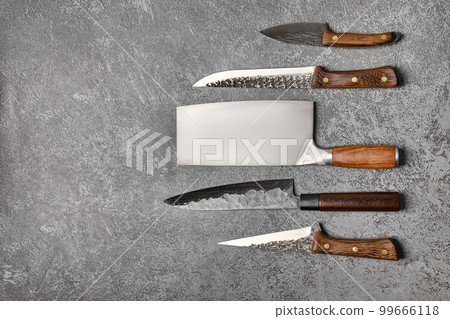 Different kinds of chef's knives 99666118