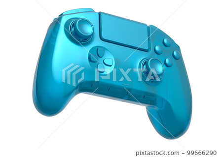 Realistic video game joystick in trendy style glassmorphism or frosted glass Realistic video game joystick in trendy style glassmorphism or frosted glass 99666290