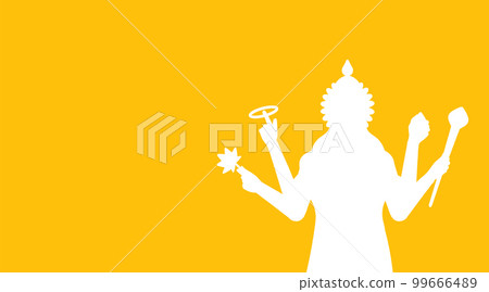 indian god lord vishnu. ethnic deity of Hinduism mythology. vector illustration design indian god lord vishnu. ethnic deity of Hinduism mythology. vector illustration design 99666489