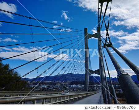 Chichibu Park Bridge and blue sky 99666706