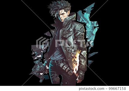 Wall art, wallpaper frame art, painting, cyberpunk art, skating culture, skateboard, neon color board, AI generated art 99667158