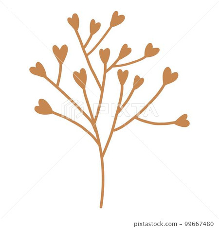 Dry autumn leave of oak, ash and birch trees of different colors. Top view of fall tree leaf. Gold, red, brown and green autumnal foliage set. Flat vector illustration isolated on white background 99667480