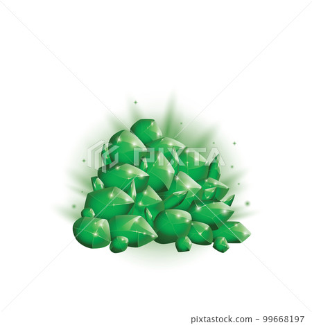 Crystals and natural minerals. Cartoon Magic Gemstones. Game assets. vector illustration Crystals and natural minerals. Cartoon Magic Gemstones. Game assets. vector illustration 99668197