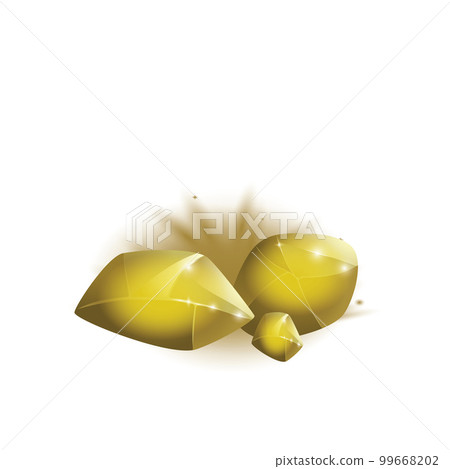 Crystals and natural minerals. Cartoon Magic Gemstones. Game assets. vector illustration 99668202