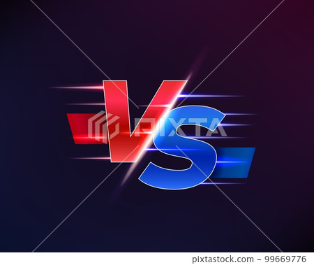 Versus background vs battle competition mma Vector Image