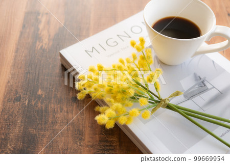 Mimosas, coffee, and magazines [Spring] [Mimosa Day] 99669954
