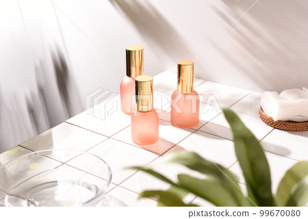 Everyday scenery with skin care bottles 99670080
