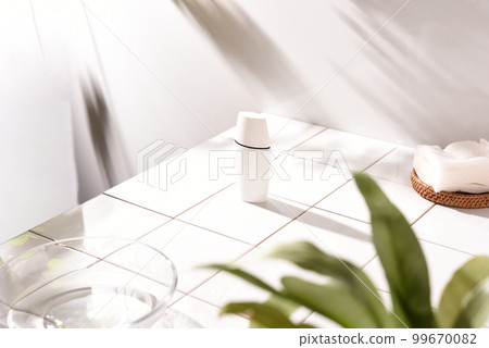 Everyday scenery with skin care bottles Everyday scenery with skin care bottles 99670082