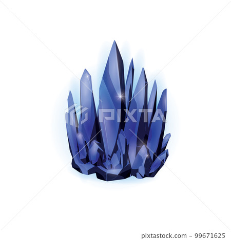 Crystal gems game assets collection, Cartoon Magic gemstones and Natural minerals, vector illustration 99671625