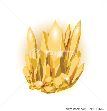 Crystal gems game assets collection, Cartoon Magic gemstones and Natural minerals, vector illustration 99671662