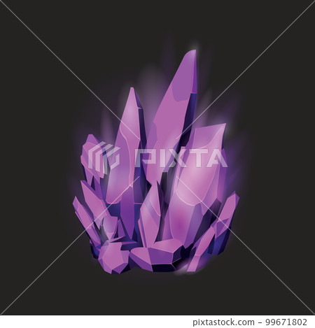 Crystal gems game assets collection, Cartoon Magic gemstones and Natural minerals, vector illustration Crystal gems game assets collection, Cartoon Magic gemstones and Natural minerals, vector illustration 99671802