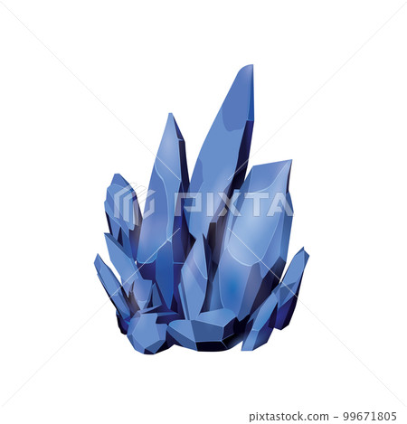 Crystal gems game assets collection, Cartoon Magic gemstones and Natural minerals, vector illustration 99671805