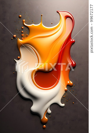Food image materials such as caramel and coffee 99672177