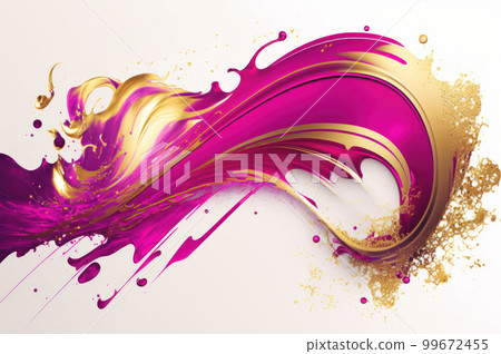 Viva magenta abstract psychic wave background. 99672455