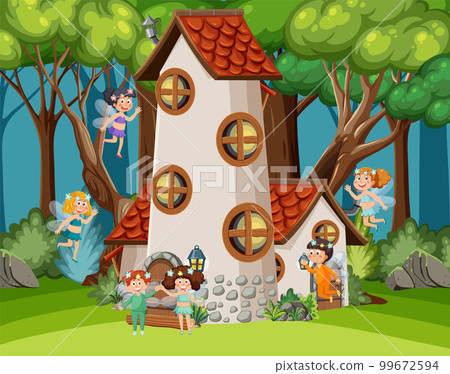 Fairy house in the forest 99672594