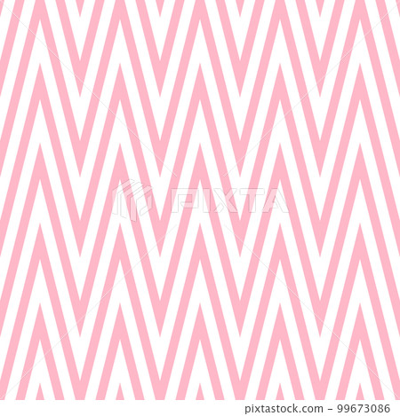 Pink zigzag seamless pattern. Chevron fabric texture. Abstract zig zag background. Repeating vector wallpaper. 99673086