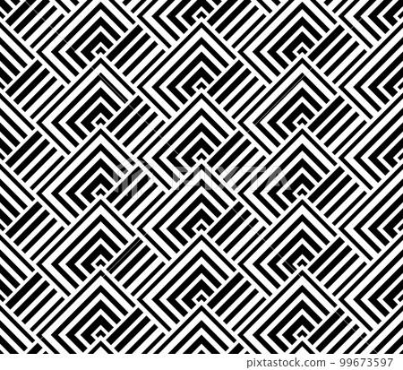 Abstract geometric pattern. A seamless vector background. White and black ornament. Graphic modern pattern. Simple lattice graphic design 99673597
