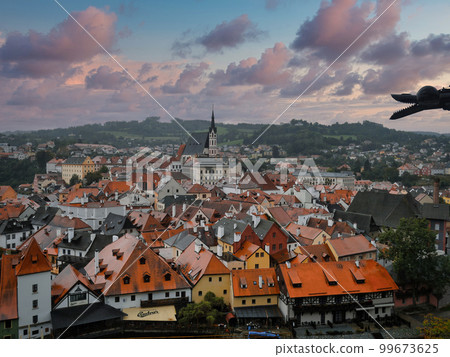 Cesky Krumlov cityscape Czech Republic Cesky Krumlov cityscape Czech Republic 99673625