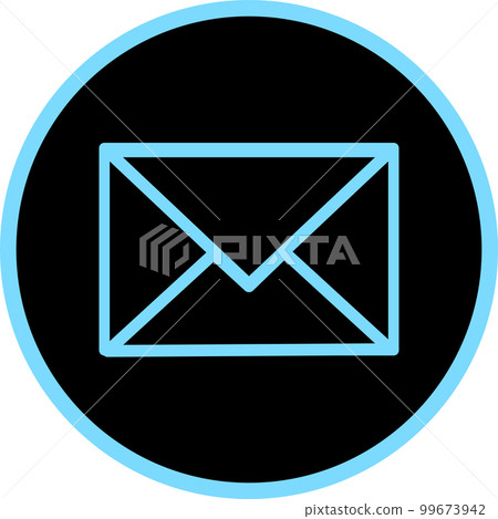 Icon illustration of unopened letter 99673942