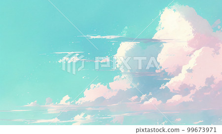 Watercolor style of sky sweet color background 99673971