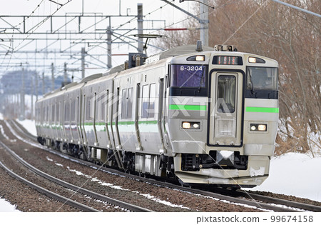 Chitose Line Shimamatsu - Kitahiroshima JR Hokkaido 733 Series 3000 Series B-3204 (Sapporo) Rapid Airport Chitose Line Shimamatsu - Kitahiroshima JR Hokkaido 733 Series 3000 Series B-3204 (Sapporo) Rapid Airport 99674158