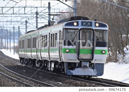 Chitose Line Shimamatsu-Kitahiroshima JR Hokkaido Series 721 F-3017 formation (Sapporo) 99674170