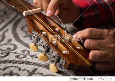 restring classical guitar restring classical guitar 99674297