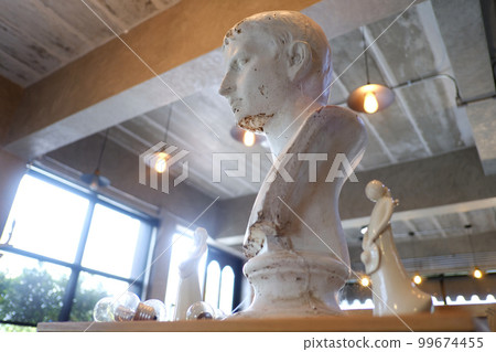 old cracked man head statue old cracked man head statue 99674455
