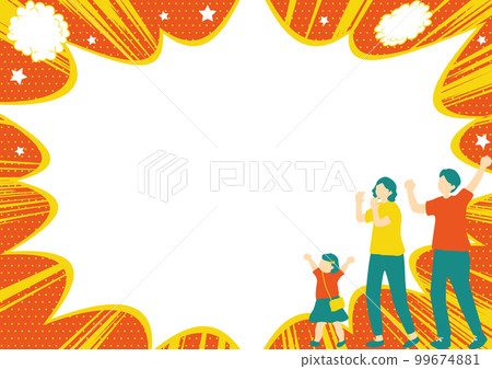 Supporting family Speech bubble background 99674881
