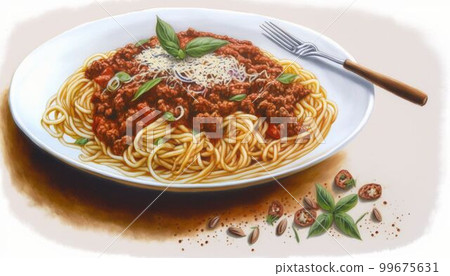 Spaghetti Bolognese: It may look like meat sauce Spaghetti Bolognese: It may look like meat sauce 99675631