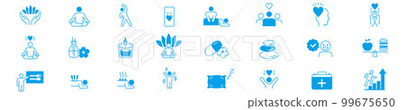 diet relaxation yoga icon 99675650