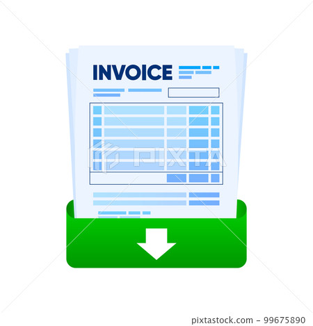 Download Business Invoice file. Bill form. Price Invoice. Creative invoice. Business payment agreement design template. Vector illustration. Download Business Invoice file. Bill form. Price Invoice. Creative invoice. Business payment agreement design template. Vector illustration. 99675890