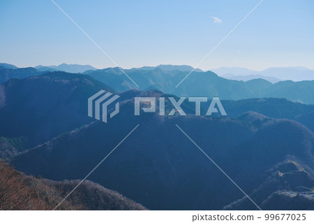 滋賀縣高室山山頂的風景 滋賀縣高室山山頂的風景 99677025