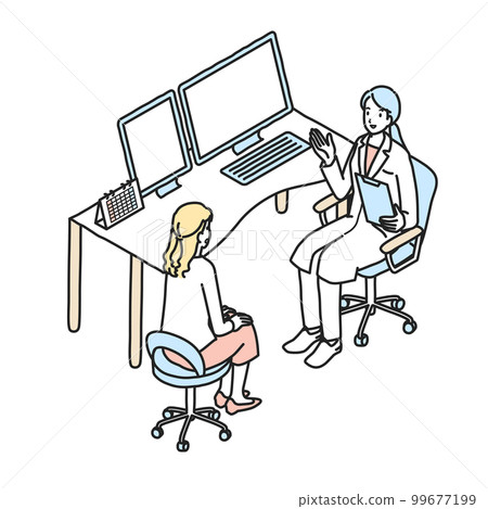 young woman being examined 99677199