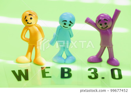 WEB3 and colorful dolls 99677452
