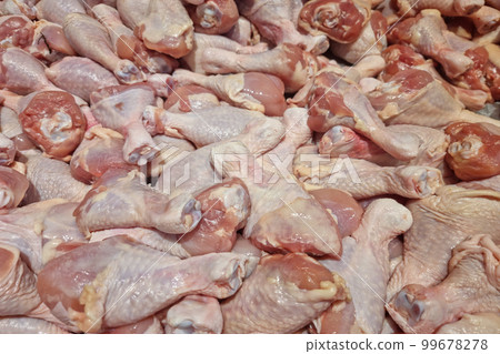 Fresh chicken cut into pieces-Food Fresh chicken cut into pieces-Food 99678278