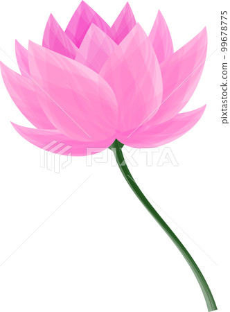 Abstract art lotus flower 99678775