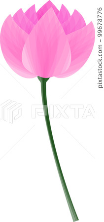 Abstract art lotus flower - Stock Illustration [99678776] - PIXTA