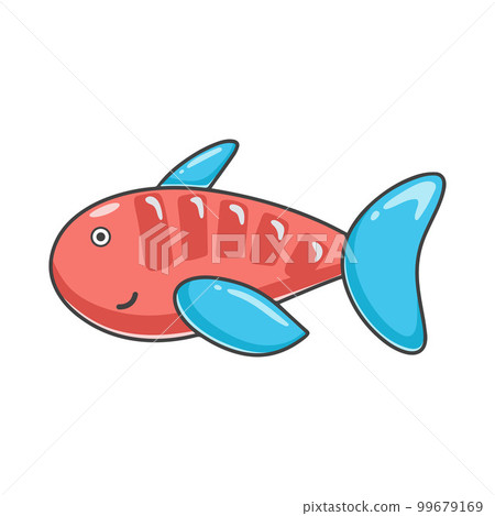 Cute fish baby character 99679169