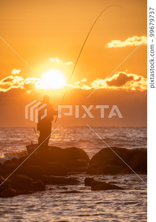 Morning at Takado Obama, Takahagi City, Ibaraki Prefecture 99679737