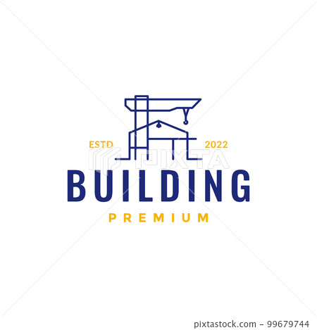 minimalist future architecture structure home crane logo design vector icon minimalist future architecture structure home crane logo design vector icon 99679744