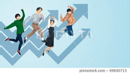 跳躍的年輕人 成長與飛躍 Z世代 99680715