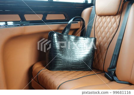 women left her hand bag in a car  99681116